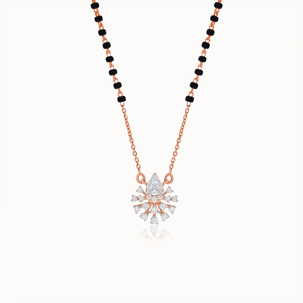 Kashvi Diamond Double Hook Pendant with Chain