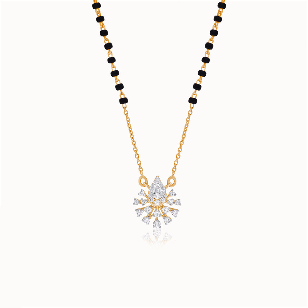 Kashvi Diamond Double Hook Pendant with Chain